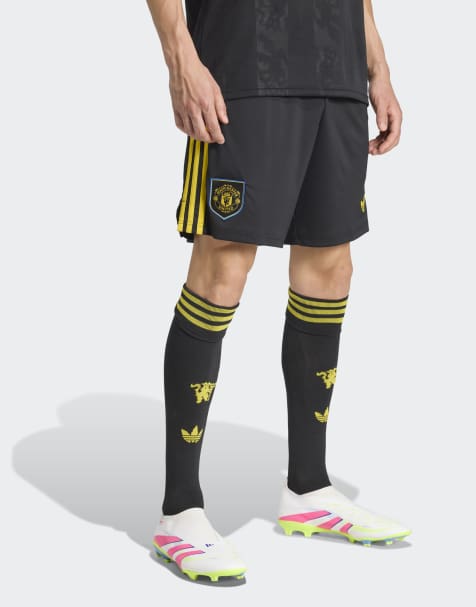 adidas performance Manchester united 25/26 third shorts in black - view 1