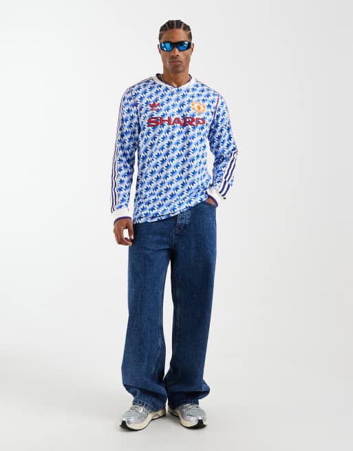 adidas Performance - Manchester United - 90 Forma - Uitshirt met lange mouwen in multi, 3 van 5