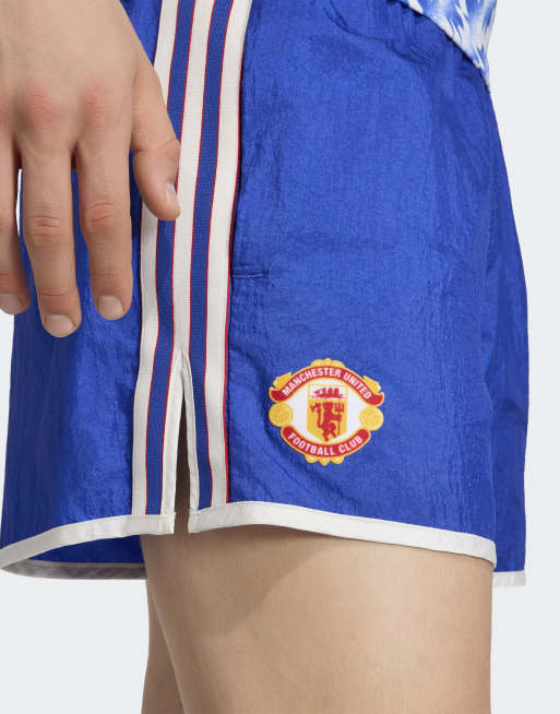 adidas Performance - Manchester United 90 - Pantaloncini da trasferta blu acceso, 2 di 4