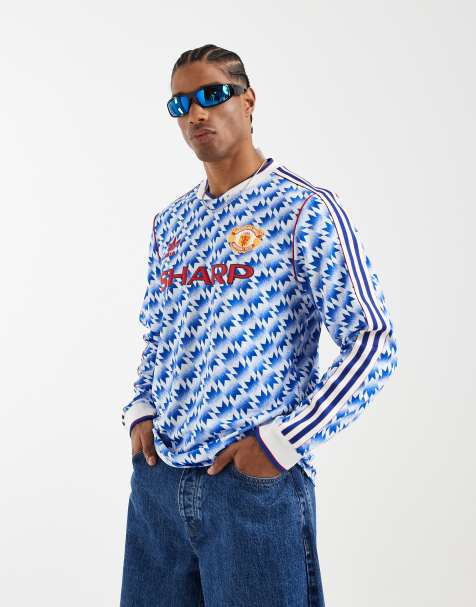 adidas performance Manchester united away long sleeve 90 forma in multicolor - view 1