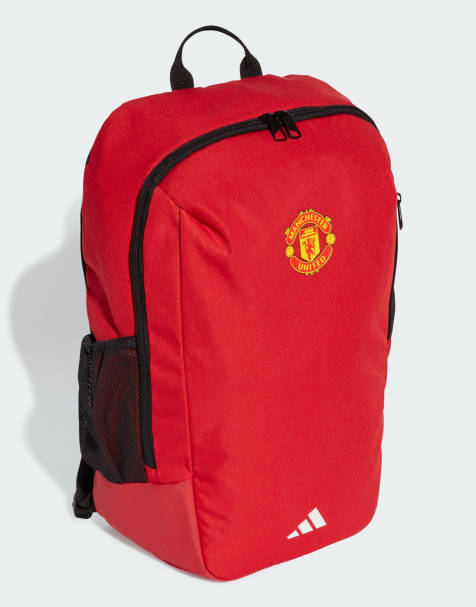 adidas performance Manchester united home backpack in mufc red and black and white - view 1