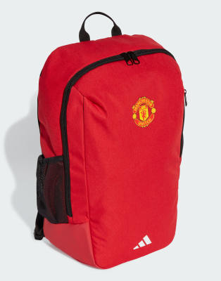 adidas Performance - Manchester United Home - Rucksack in MUFC Red und Schwarz und Weiß-Rot