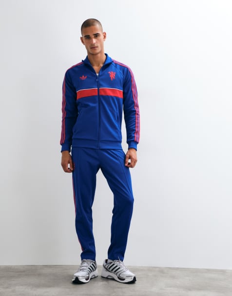 adidas performance Manchester United Originals spodnie dresowe w kolorze królewskiego błękitu - view 1