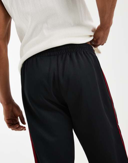 adidas performance Manchester united originals track pants in black, 4 of 5