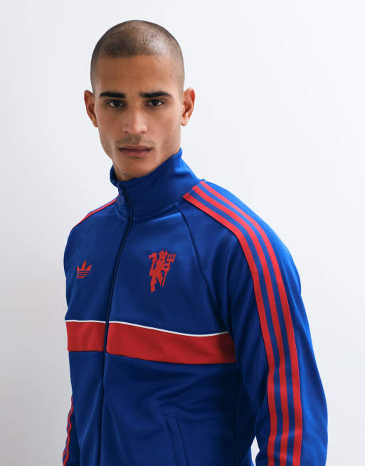 adidas performance Manchester United Originals Tracktop in Royal Blue, 5 von 5