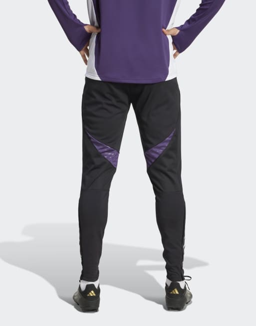 adidas performance Manchester united tiro 25 competition training pants in black / aurora plum / black, 2 of 5