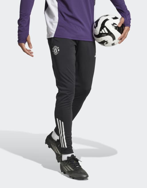 adidas performance Manchester united tiro 25 competition training pants in black / aurora plum / black, 3 of 5
