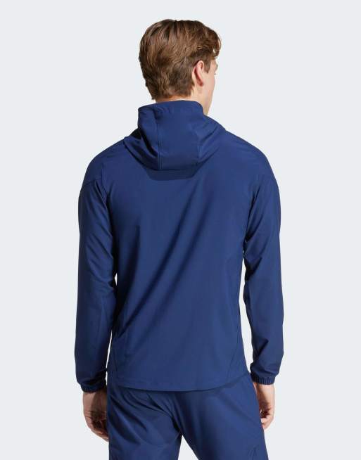 adidas Performance - Manchester United Tiro 25 Competition Vis Tech - Marineblå rejsejakke, 3 af 4