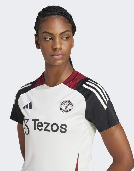 adidas Performance - Manchester United Tiro 24 - Maillot d'entraînement - Blanc cassé/noir, 3 de 4
