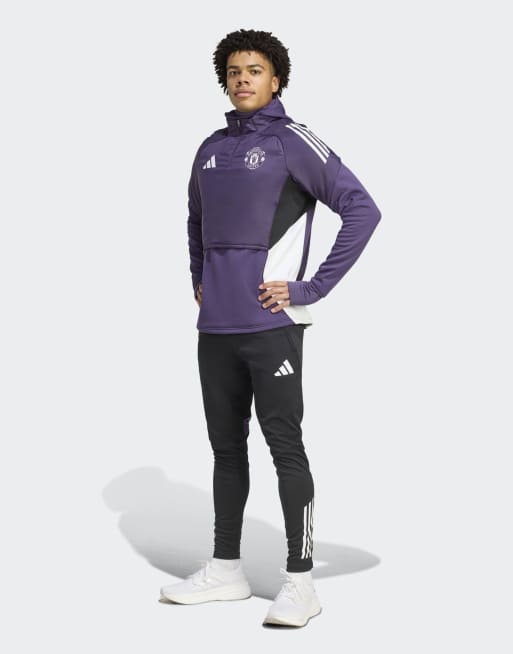 adidas Performance - Manchester United Tiro 25 Competition - Top d'hiver - Prune/blanc/noir, 2 de 5
