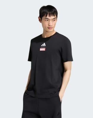 Adidas Noir T-Shirt Marvel Spider Man Graphic - Image 2