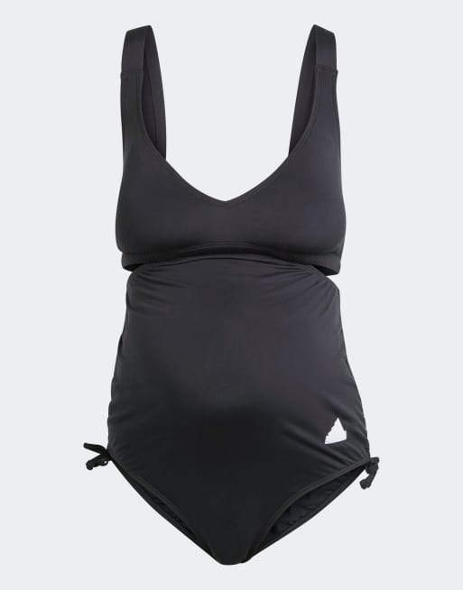 adidas Performance Maternity - Iconisea - Costume da bagno nero, 3 di 4
