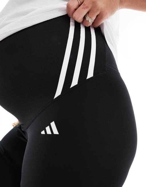 adidas Performance Maternity Optime Essentials Lange Leggings in Schwarz