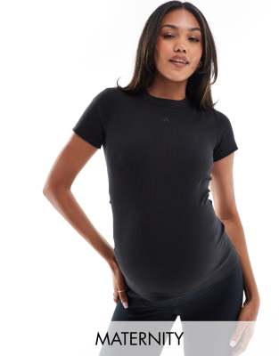 adidas Performance maternity ribbed t-shir...