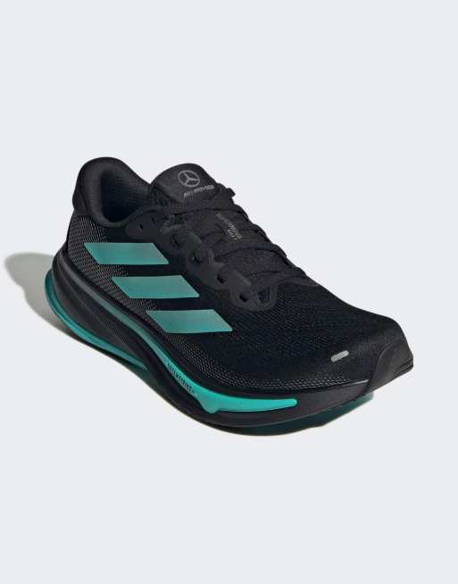 adidas Performance Mercedes AMG Petronas F1 supernova rise 2 trainers in black, 3 of 5