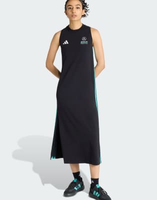 adidas Performance - Mercedes-AMG Petronas Formel 1 Team DNA - Kleid in Schwarz/Semi Mint Rush