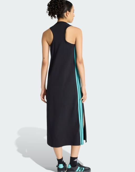 adidas Performance – Mercedes-AMG Petronas Formel 1 Team DNA – Kleid in Schwarz/Semi Mint Rush, 3 von 4
