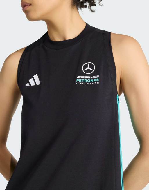 adidas Performance – Mercedes-AMG Petronas Formel 1 Team DNA – Kleid in Schwarz/Semi Mint Rush, 4 von 4