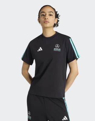 adidas Performance - Mercedes-AMG Petronas Formel 1 Team DNA - T-Shirt in Schwarz/Semi Mint Rush