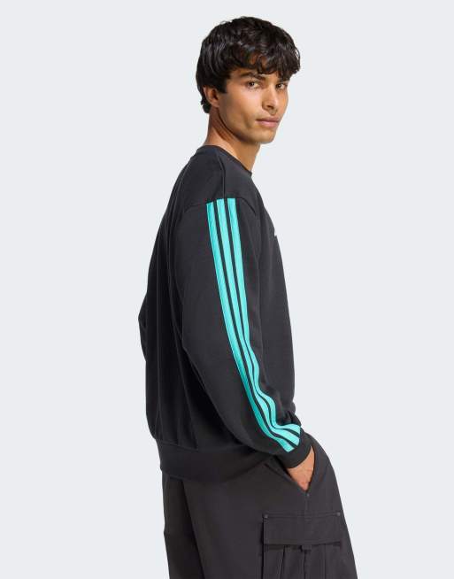 adidas performance - Mercedes - Amg Petronas Formula 1 Team DNA - Felpa nera / semi menta rush, 2 di 4