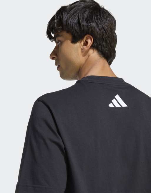 adidas Performance - Mercedes-AMG Petronas Formula 1 Team DNA - Sort T-shirt med mintgrønt print, 4 af 4