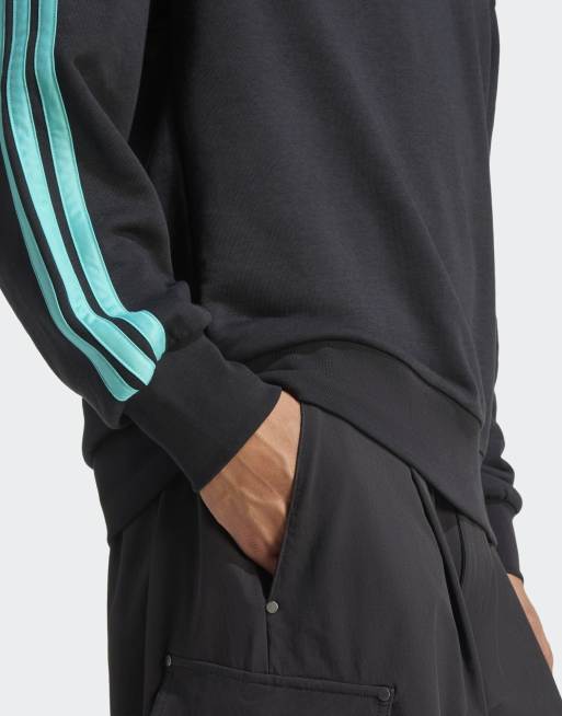 adidas Performance – Mercedes – AMG Petronas Formula 1 Team – DNA – Svart och mintgrön sweatshirt med tryck, 3 av 4