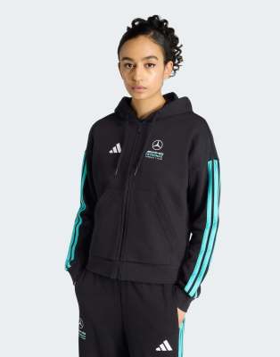 adidas Performance - Mercedes AMG Petronas Formula 1 Team DNA - Sweat à capuche zippé - Noir/semi menthe rush