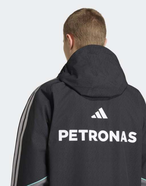 adidas Performance - Mercedes-AMG Petronas Formula 1 Team Mechanics - Sort/grå regnjakke, 3 af 4