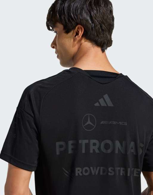 adidas Performance - Mercedes - Amg Petronas Formula 1 Team Night Driver Jersey - Maglia nera, 3 di 4