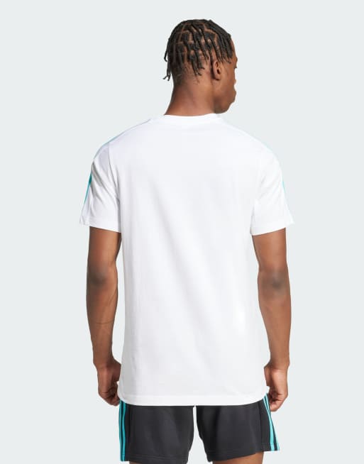 adidas Performance - Mercedes AMG-Petronas Formula One Team DNA - Hvid T-shirt med sort logoprint, 2 af 4