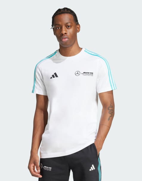 adidas performance Mercedes - amg petronas formula one team dna tee in white / black - view 1