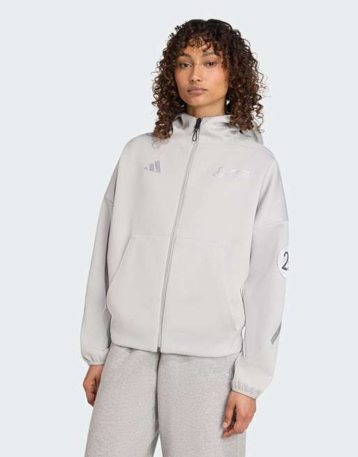 adidas Performance - Mercedes AMG Petronas Formula One Team - Felpa color grigio two con frecce argento