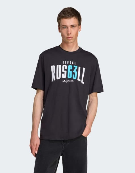 adidas performance Mercedes - amg petronas formula one team george russell tee in black