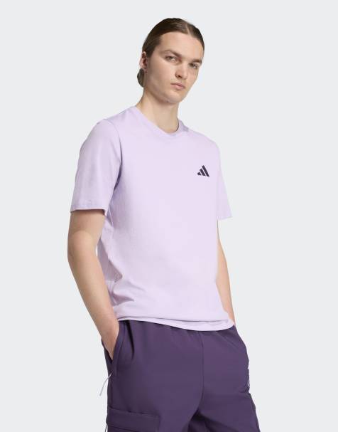 adidas performance Mercedes - amg petronas formula one team premium woven graphic tee in powder plum