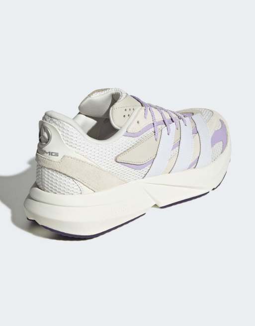 adidas performance Mercedes AMG Petronas Formula One Team Lightblaze shoes in off white, 4 of 4