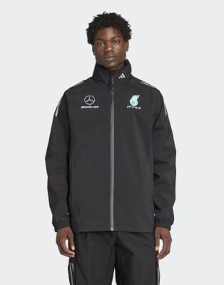adidas Performance - Mercedes AMG Petronas Formula One Team Mechanics - Veste imperméable - Noir/argenté réfléchissant