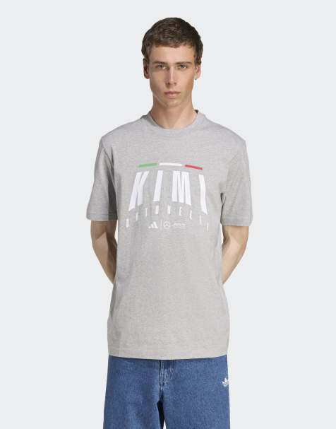 adidas performance Mercedes - amg petronas formula one team kimi antonelli tee in medium grey heather
