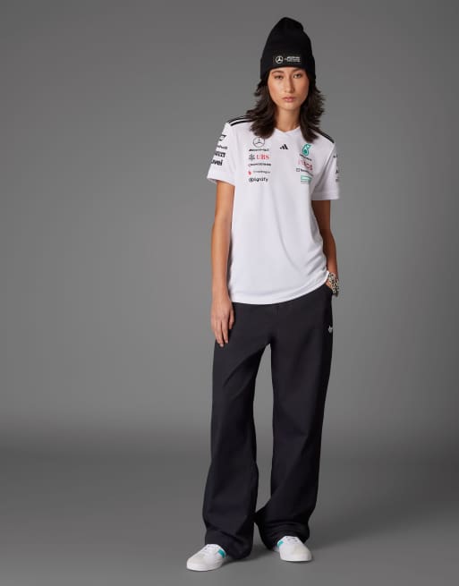 adidas Performance – Mercedes F1 – Biały dżersejowy T-shirt, 2 z 4