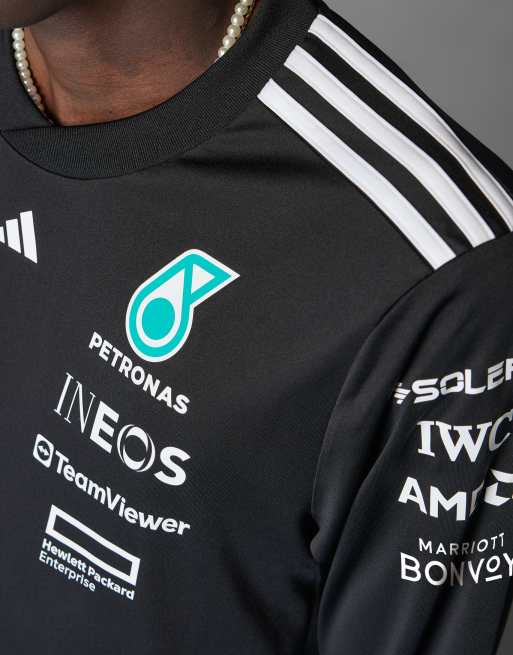 adidas Performance - Mercedes F1 - Maillot de pilote à manches longues - Noir, 3 de 4