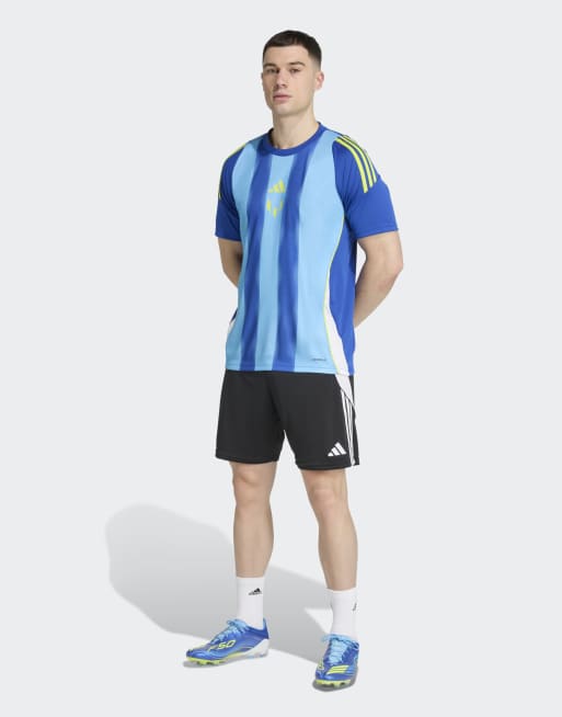 adidas Performance – Messi – Niebieska sportowa koszulka piłkarska, 3 z 4
