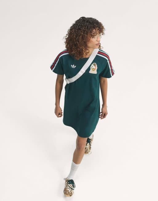 adidas Performance – Mexico Originals – Kleid in Aurora Ivy, 3 von 4