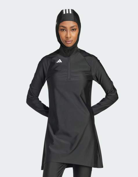 adidas Performance - Modest - Sort svømmetop med lange ærmer - view 1