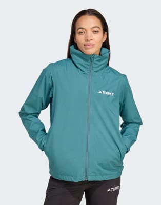 adidas Performance - Multi Essentials 2L - Regenjacke in Preloved Teal-Blau