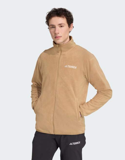 adidas Performance - Multi Essentials - Giacca in pile color cartone con zip