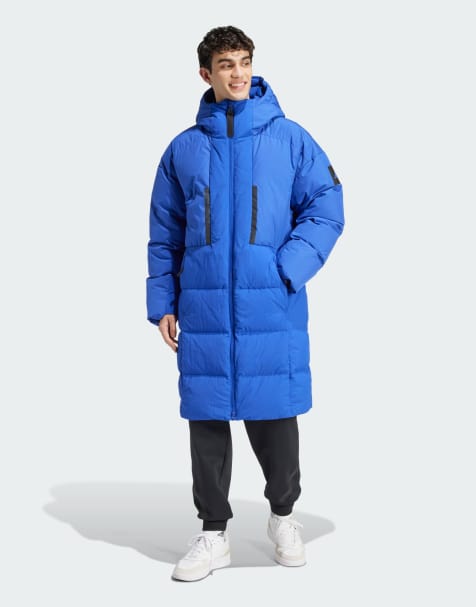adidas Performance Myshelter Down Parka in blue - view 1