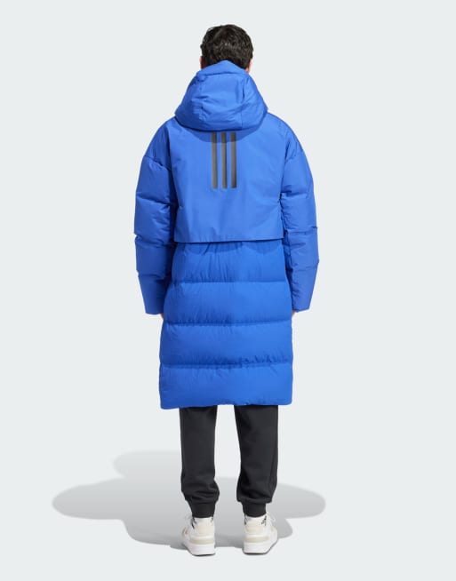 adidas Performance Myshelter Down Parka in blue