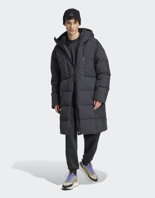 adidas Performance – Myshelter – Svart parkas med dun