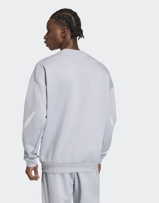 adidas performance New adidas z.n.e. sweatshirt in halo silver, 2 of 4