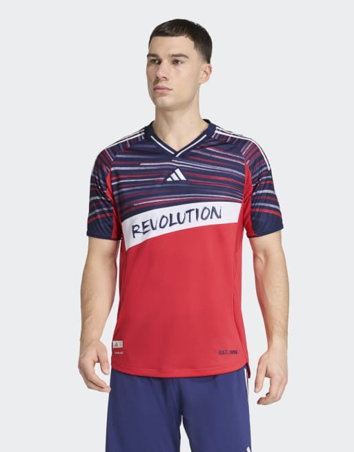 adidas Performance - New England Revolution 25/26 Authentic - Terza maglia color rosso acceso/cielo notturno