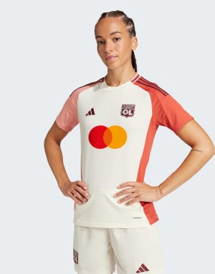 adidas Performance - Olympique Lyon 24/25 - Third - Ausweichtrikot in Elfenbein-Weiß